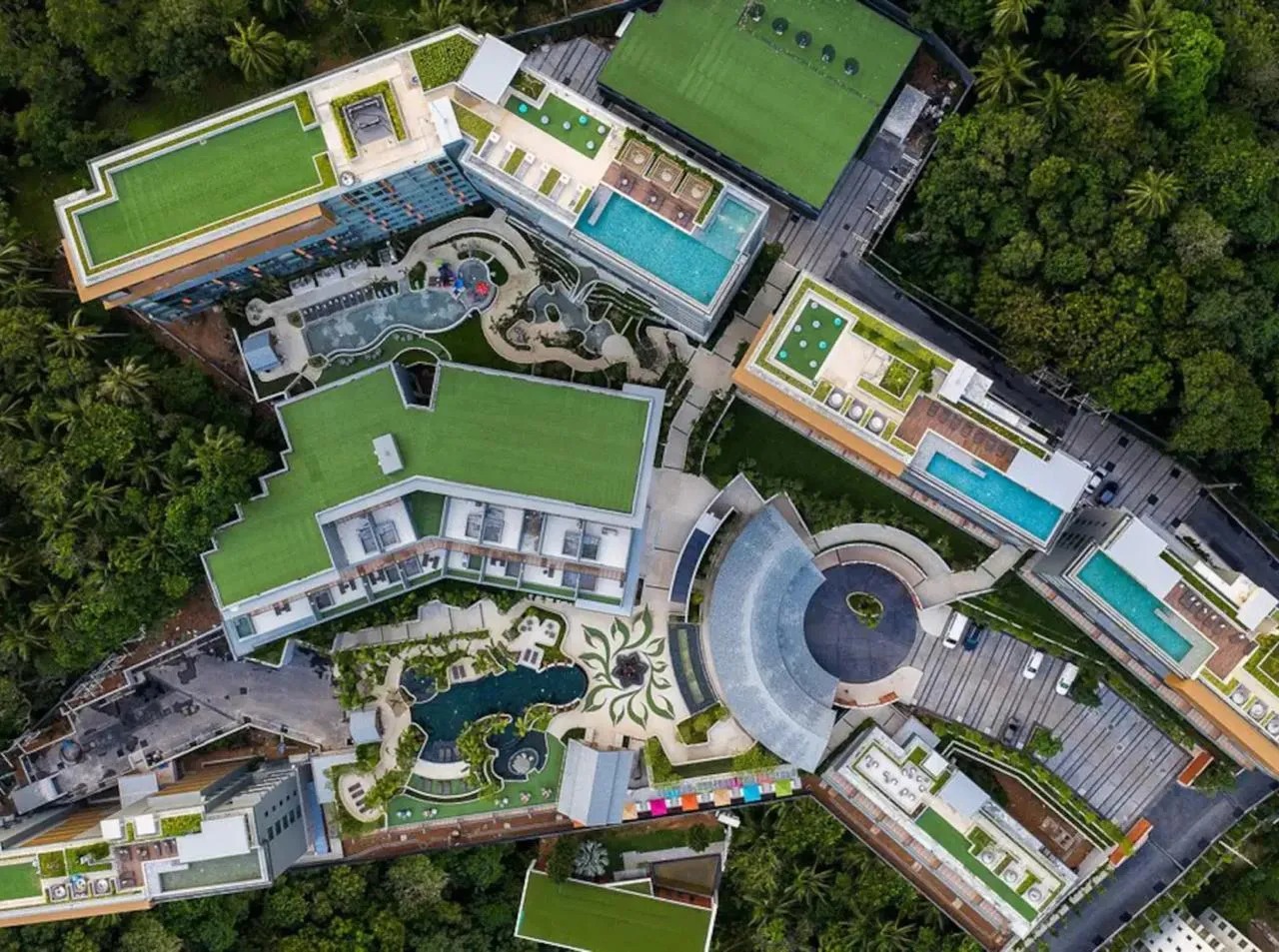 Aerial view of the Mida Grande Resort complex